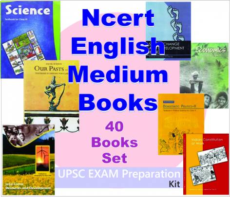 UPSC Prepration NCERT Books Set (ENGLISH Medium) for UPSC Exam (Prelims, Mains), IAS, Civil Services, IFS, IES and other exams